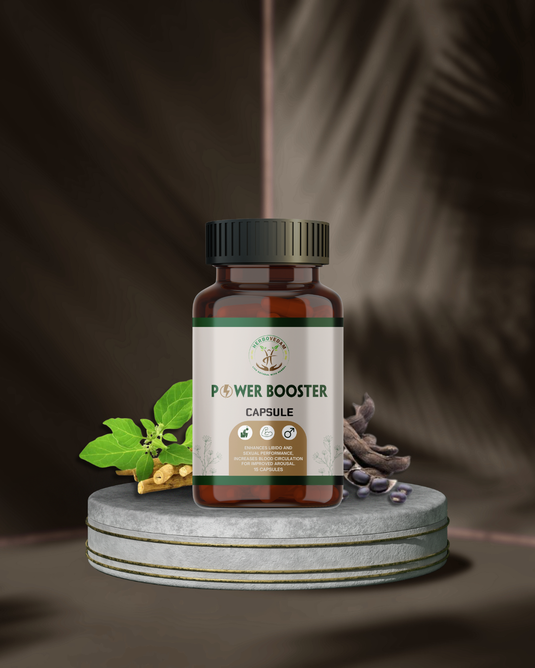 Herbovedam Power Booster – Strength, Stamina &amp; Confidence